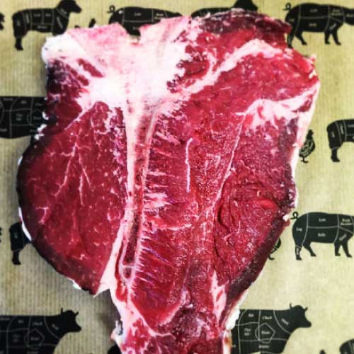xmas-Dry Aged Grass Fed T-bone Steak