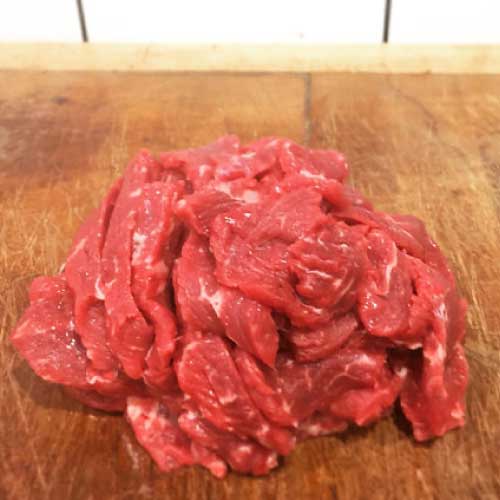 Grass fed steak stir fry