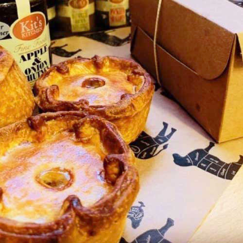 4lb Pork pie with cheese and pickle