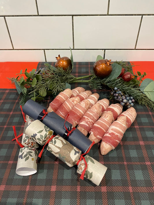 12 homemade pigs in blankets