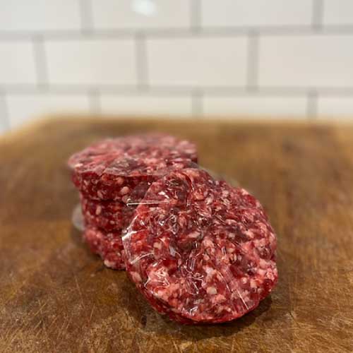 6oz Dry Aged Beef, Garlic and Chilli Burgers